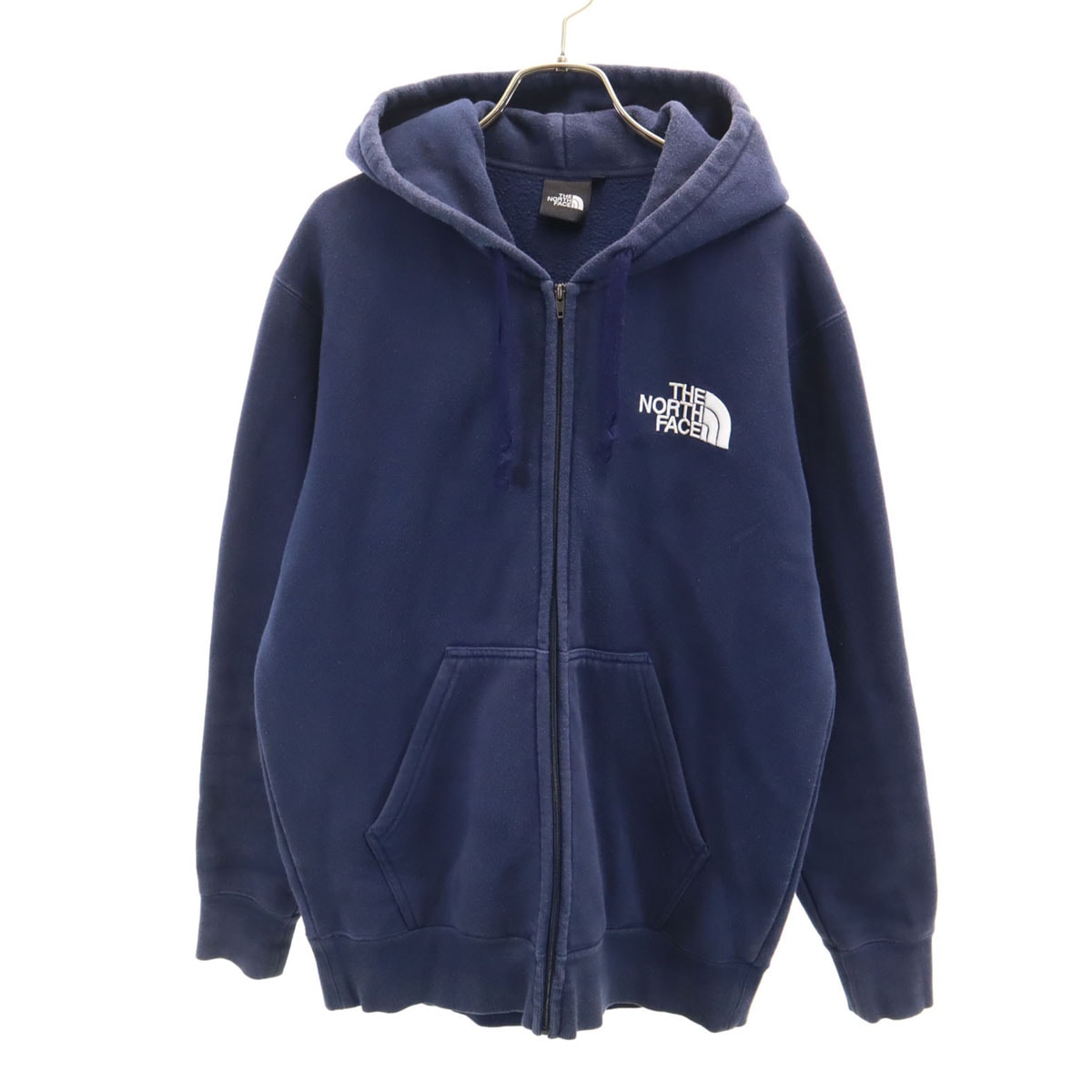 THE NORTH FACE ノースフェイス 長袖 スウェット ジップパーカー L ネイビー NT61710A アウトドア