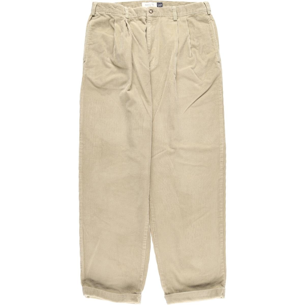 古着 90年代 ギャップ GAP EASY FIT オールドギャップ ツータック コーデュロイパンツ メンズw34相当 ヴィンテージ/eaa608467