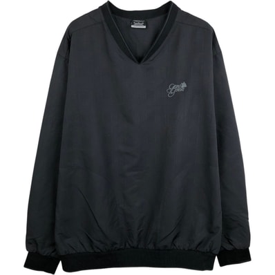 古着 ナイキ NIKE GOLF ゴルフ チェック柄 Vネック ウォームアッププルオーバー メンズXL相当/eaa665530