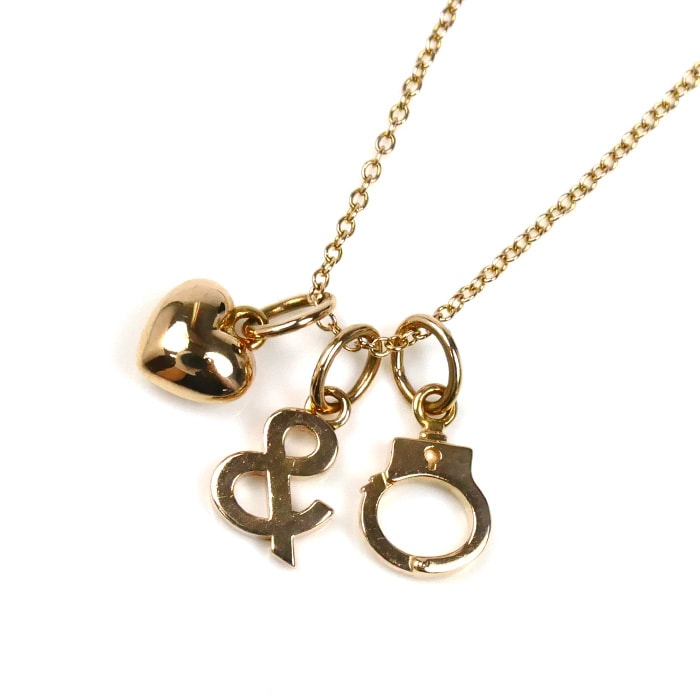 TIFFANY&Co. ティファニー K18PG ピンクゴールド ノーティ&ナイス ネックレス 3.8g 48cm レディース【中古】【美品】