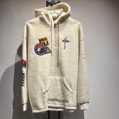 CACTUS TRAILS HALF ZIP SHELRPA HOODIE
