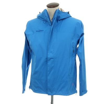 【中古】マムート Mammut ナイロン フーデッド シェルジャケット ブルー【サイズASIA L】【メンズ】