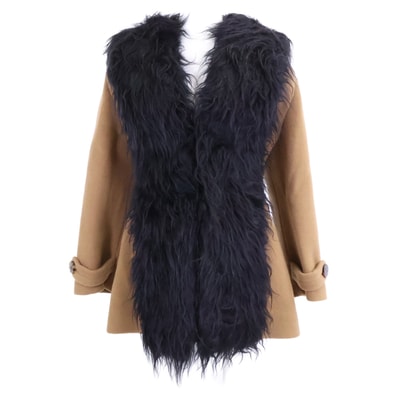 ミュウミュウ 【新品同様/国内正規】20年 MH1627 モヘアコレクション ファー付 ジャケット 40