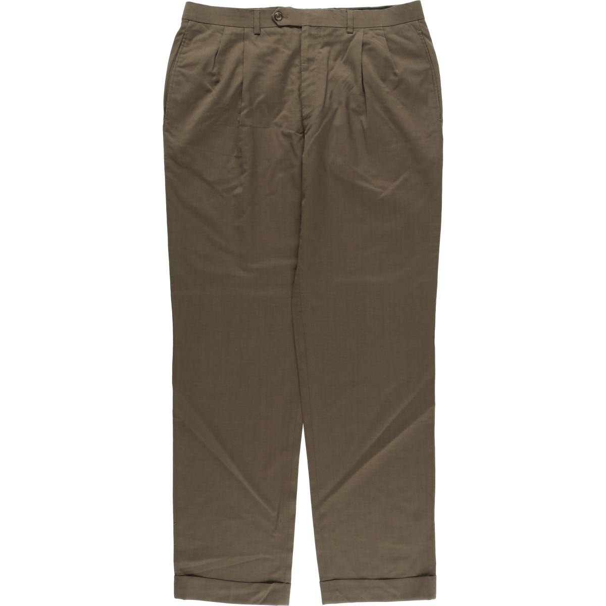 古着 ラルフローレン Ralph Lauren LAUREN ローレン ツータック ウールパンツ スラックス メンズw35相当/eaa541570