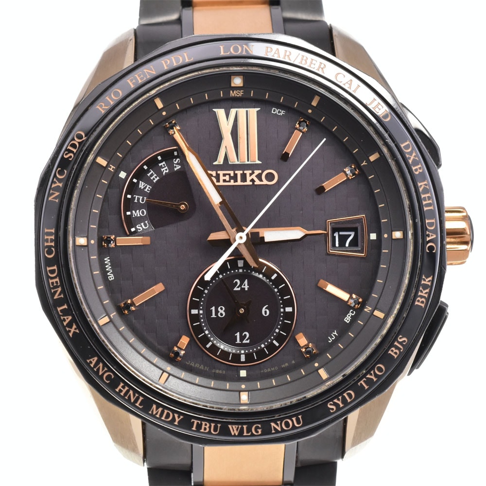 セイコー SEIKO SAGA270/8B63-0AR0 ブライツ 2019 限定モデル ソーラー電波 メンズ 良品 箱・保証書付き M#145414