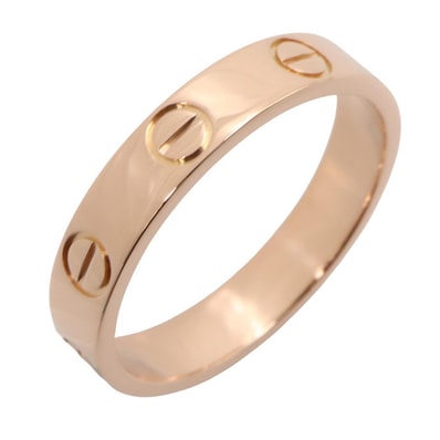 カルティエ CARTIER ミニラブリング リング・指輪 ジュエリー K18PG(ピンクゴールド) レディース ゴールド系 B4085200 【中古】