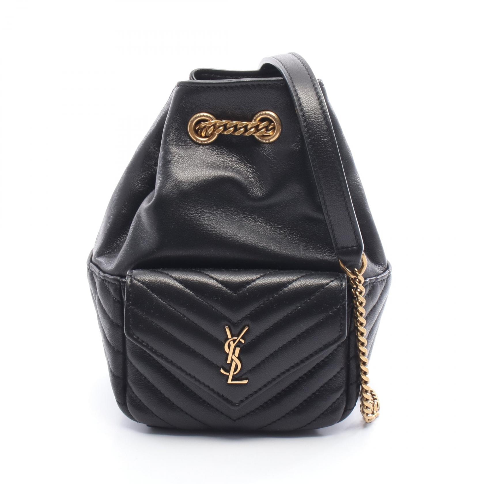 サンローランパリ SAINT LAURENT PARIS ジョー ミニ バケットバッグ ショルダーバッグ バッグ レザー レディース ブラック系 7607451EL071000 【新品】