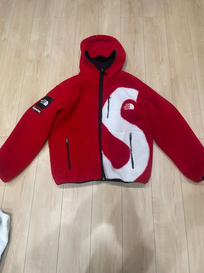 Supreme x The North Face S Logo Hooded Fleece Jacket "Red"