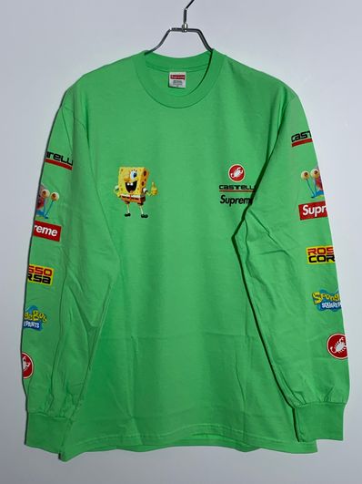 Supreme x SpongeBob Castelli Racing L/S Tee "Lime"