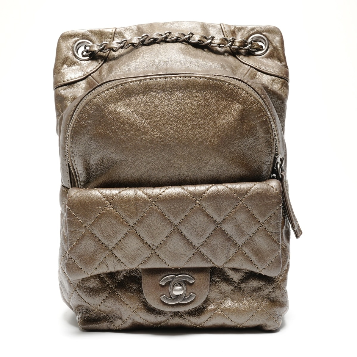 シャネル CHANEL 21番台 ラムスキン マトラッセ リュックサック リュック・デイパック【中古】