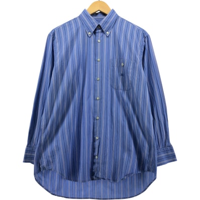 古着 バーバリー Burberry's LONDON 長袖 ボタンダウンストライプシャツ メンズM相当/eaa571687