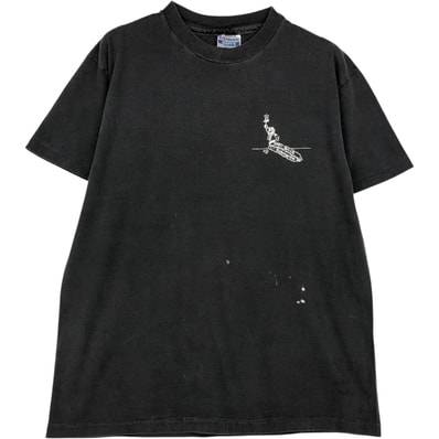 古着 80年代 ヘインズ Hanes BEEFY-T 青タグ CAPT. BILL'S SUBMARINE アドバタイジングTシャツ USA製 メンズL相当 ヴィンテージ/eaa623346