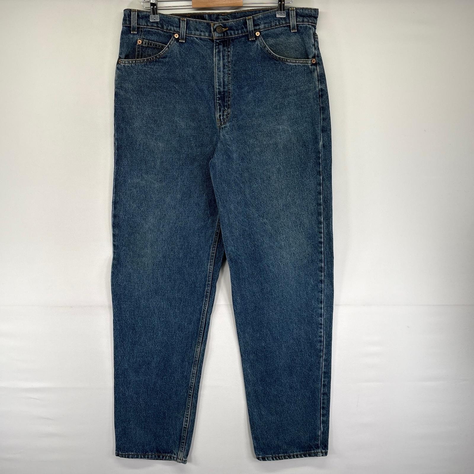 古着 90's/90年代 リーバイス Levi's USA製 デニム パンツ 550 テーパード 5ポケット ジッパーフライ W38 L34  ブルー系 メンズ