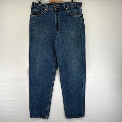 古着 90's/90年代 リーバイス Levi's USA製 デニム パンツ 550 テーパード 5ポケット ジッパーフライ W38 L34 ブルー系 メンズ