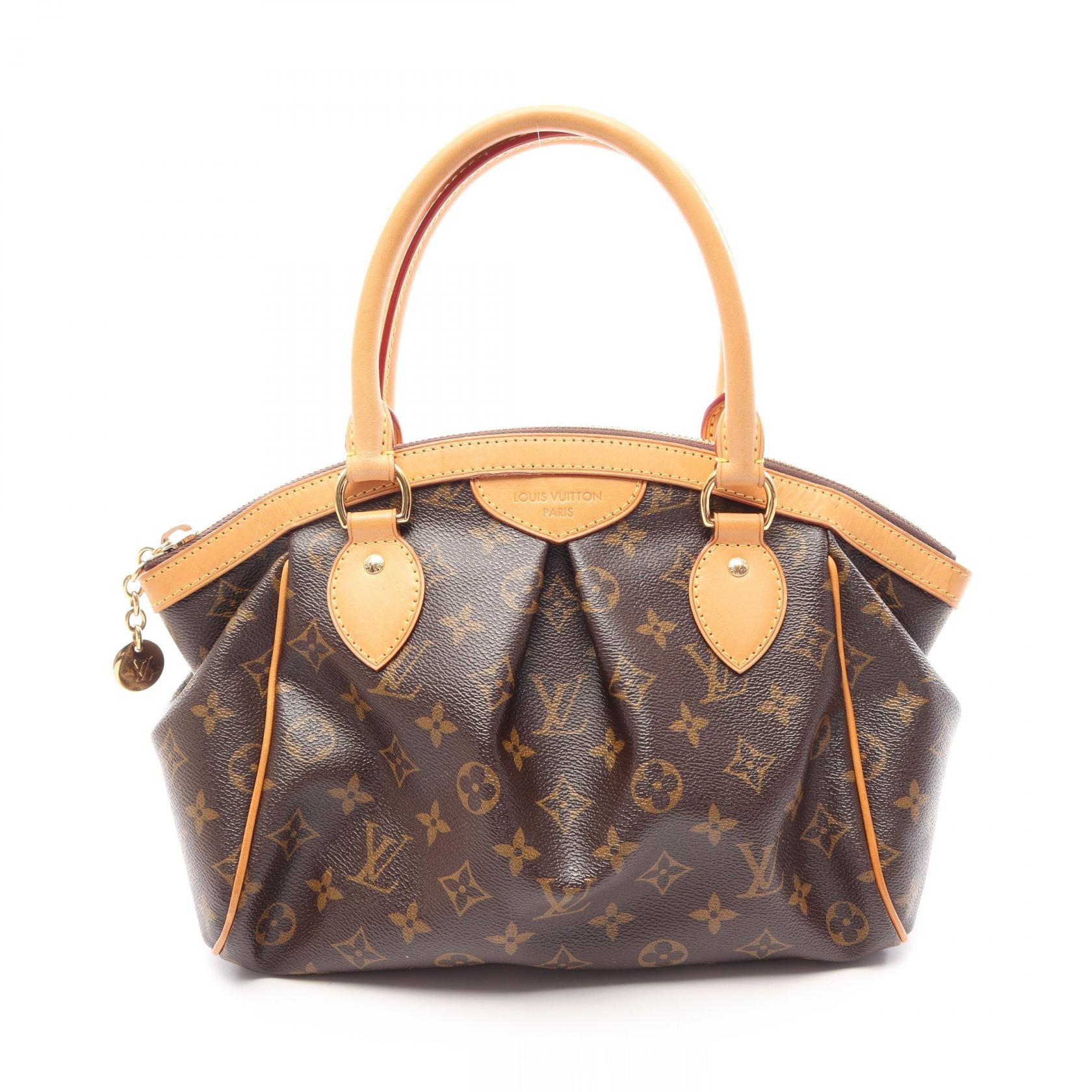 ルイ・ヴィトン LOUIS VUITTON ティヴォリPM ハンドバッグ バッグ PVCコーティングキャンバス レザー モノグラム レディース ブラウン系 M40143 【中古】