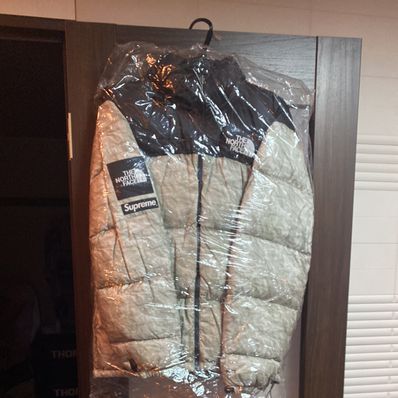 Supreme x The North Face Nuptse Jacket "White Paper Print"