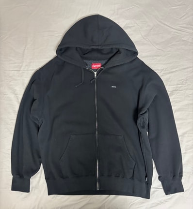 Supreme Small Box Zip Up Hooded Sweatshirt (25FW) "Black"