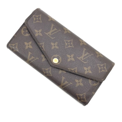 $$ LOUIS VUITTON ルイヴィトン 長財布 モノグラム ポルトフォイユサラ M60531 ブラウン