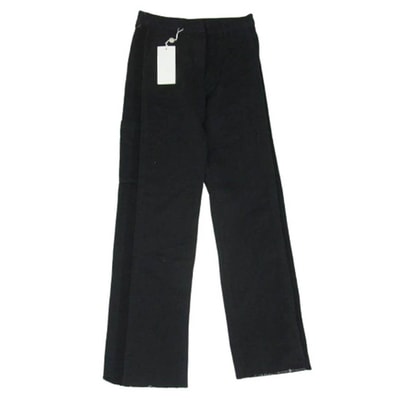 MAISON MARGIELA メゾンマルジェラ パンツ MM6 カットオフ ワイド パンツ ブラック系 38【中古】