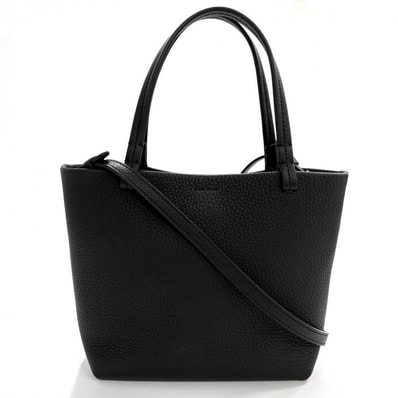 ザロウ パーク トート スモール 2WAY ショルダーバッグ ハンドバッグ レザー ブラック THE ROW 正規品【鑑定済み】