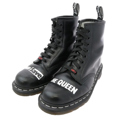 Dr.Martens ドクターマーチン ブーツ × SEX PISTOLS” 8EYE BOOT セックスピストルズ 8ホール レザー ブーツ ブラック系 3【中古】