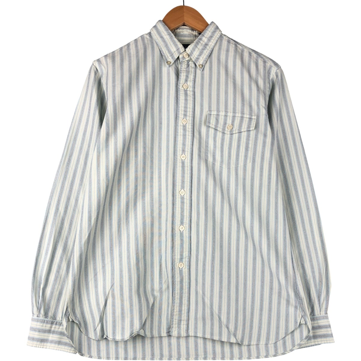 古着 ラルフローレン Ralph Lauren POLO by Ralph Lauren マルチストライプ 長袖 ボタンダウンストライプシャツ メンズM相当/eaa600596