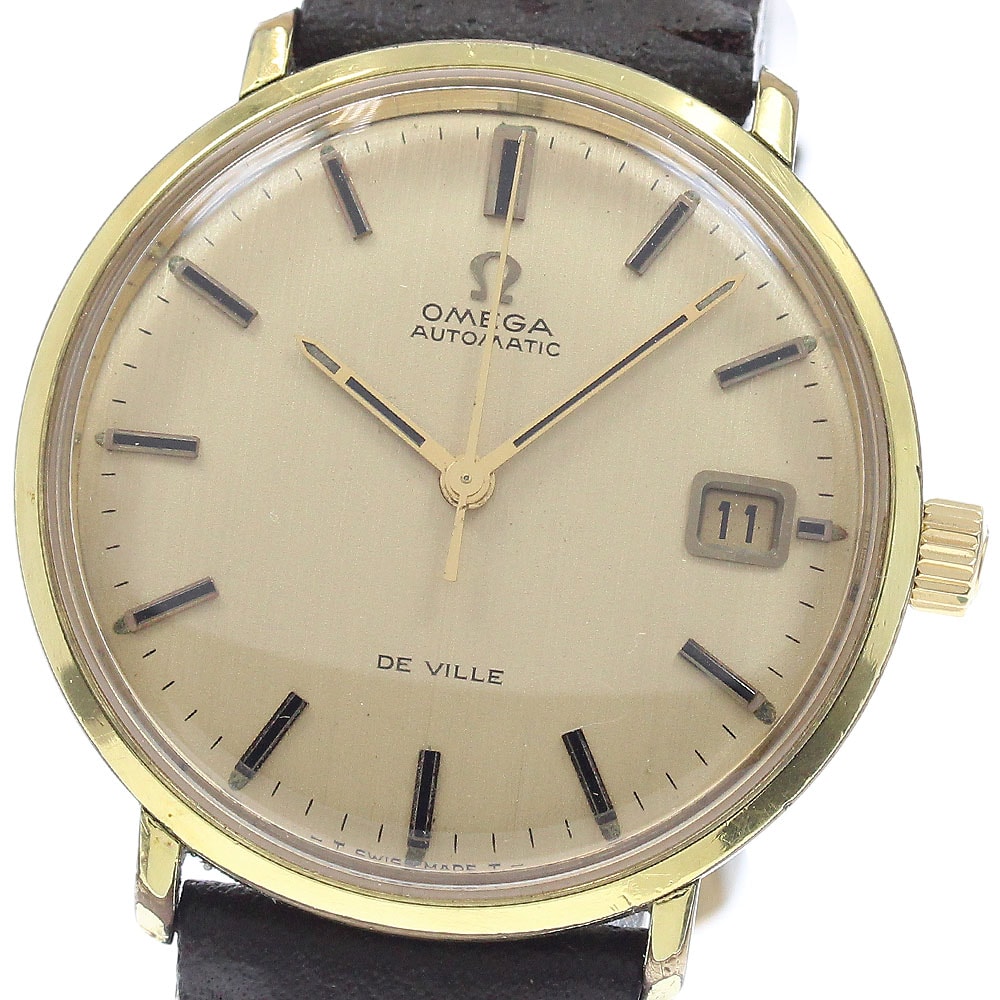 オメガ デビル デイト 166033-TOOL106 メンズ 【中古】