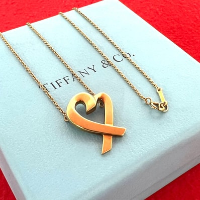 TIFFANY&Co. ティファニー ラビングハート ネックレス K18イエローゴールド ネックレス ゴールド
05540