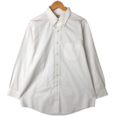 古着 ブルックスブラザーズ Brooks Brothers 346 長袖 ボタンダウンシャツ メンズL相当/eaa543633
