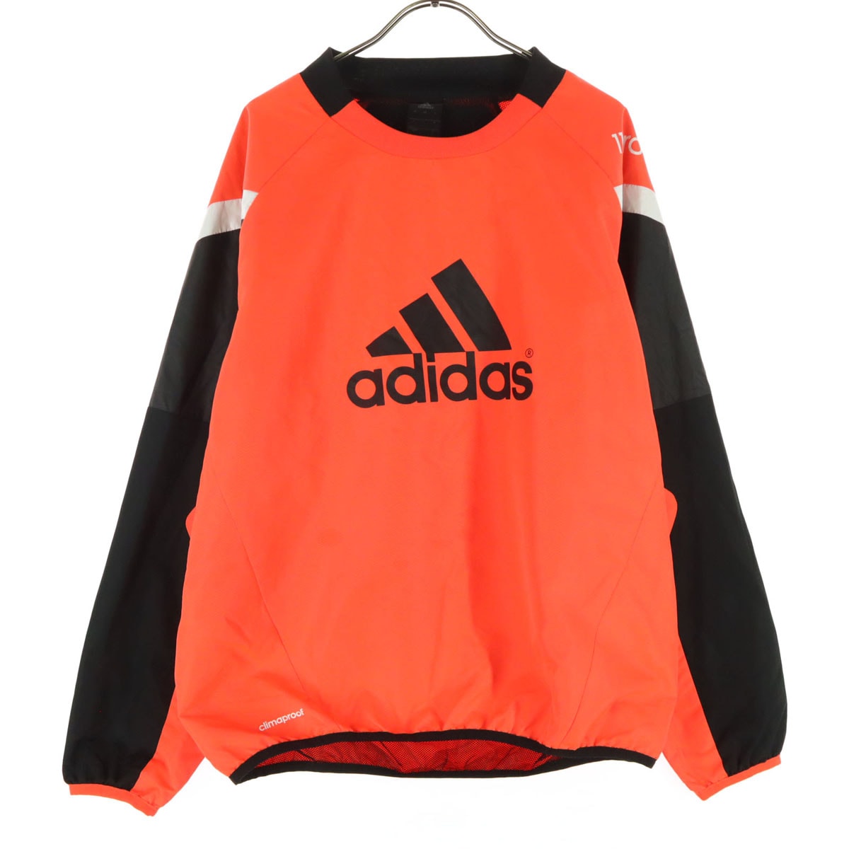adidas アディダス ブランドロゴ トレーニング 長袖 ウェア S オレンジ