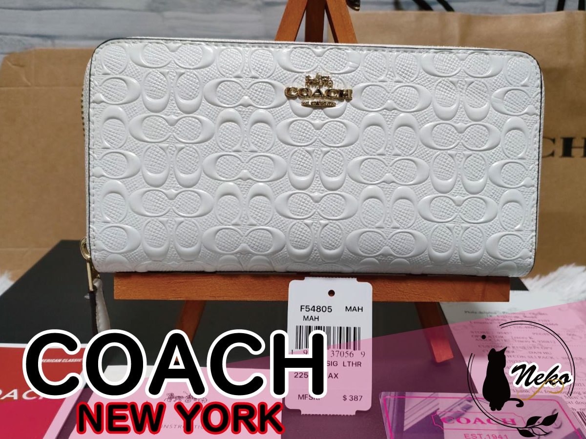 特別価格!!️☆COACH☆正規品 長財布 シグネチャーホワイト