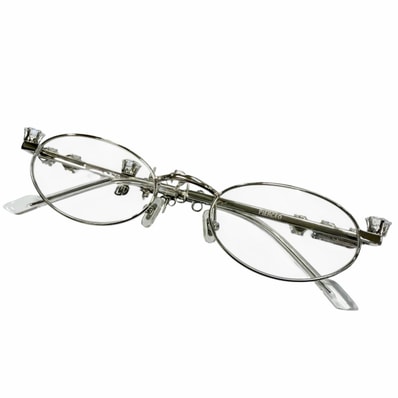 美品 ジェントルモンスター ディヘラ メガネ PIERCED シルバー メンズ