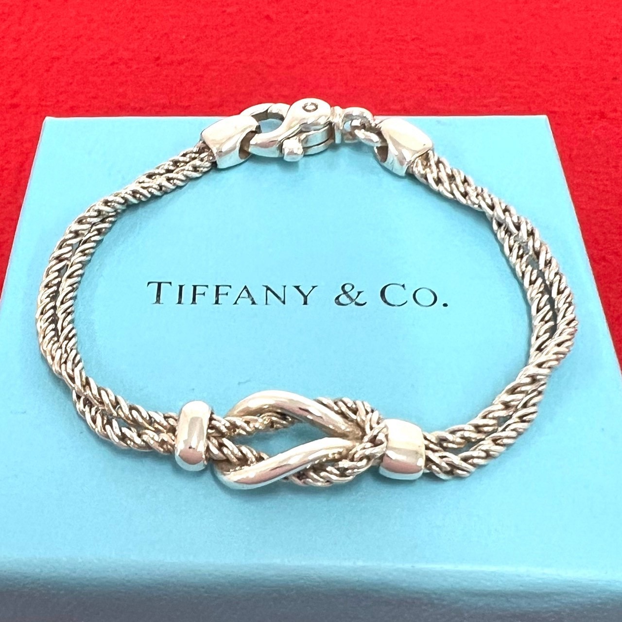 TIFFANY&Co. ティファニー ダブルロープ センターノット ブレスレット シルバー925 ブレスレット シルバー
 26903