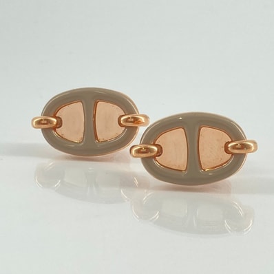 HERMES(エルメス) ミニ マイヨン ピアス ピンクゴールド