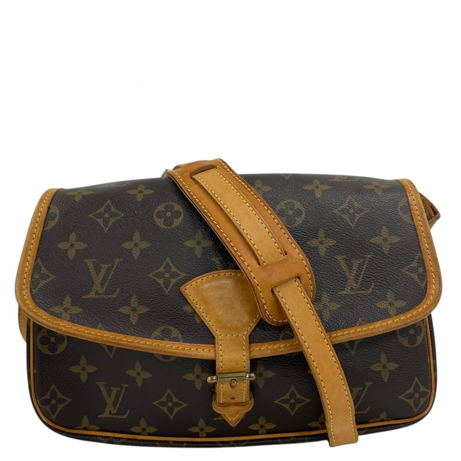 LOUIS VUITTON ルイ・ヴィトン ソローニュ M42250 ショルダーバッグ モノグラムキャンバス ブラウン レディース【中古】