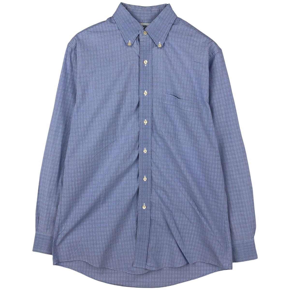 古着 ブルックスブラザーズ Brooks Brothers 346 長袖 ボタンダウンチェックシャツ メンズM相当/eaa605921