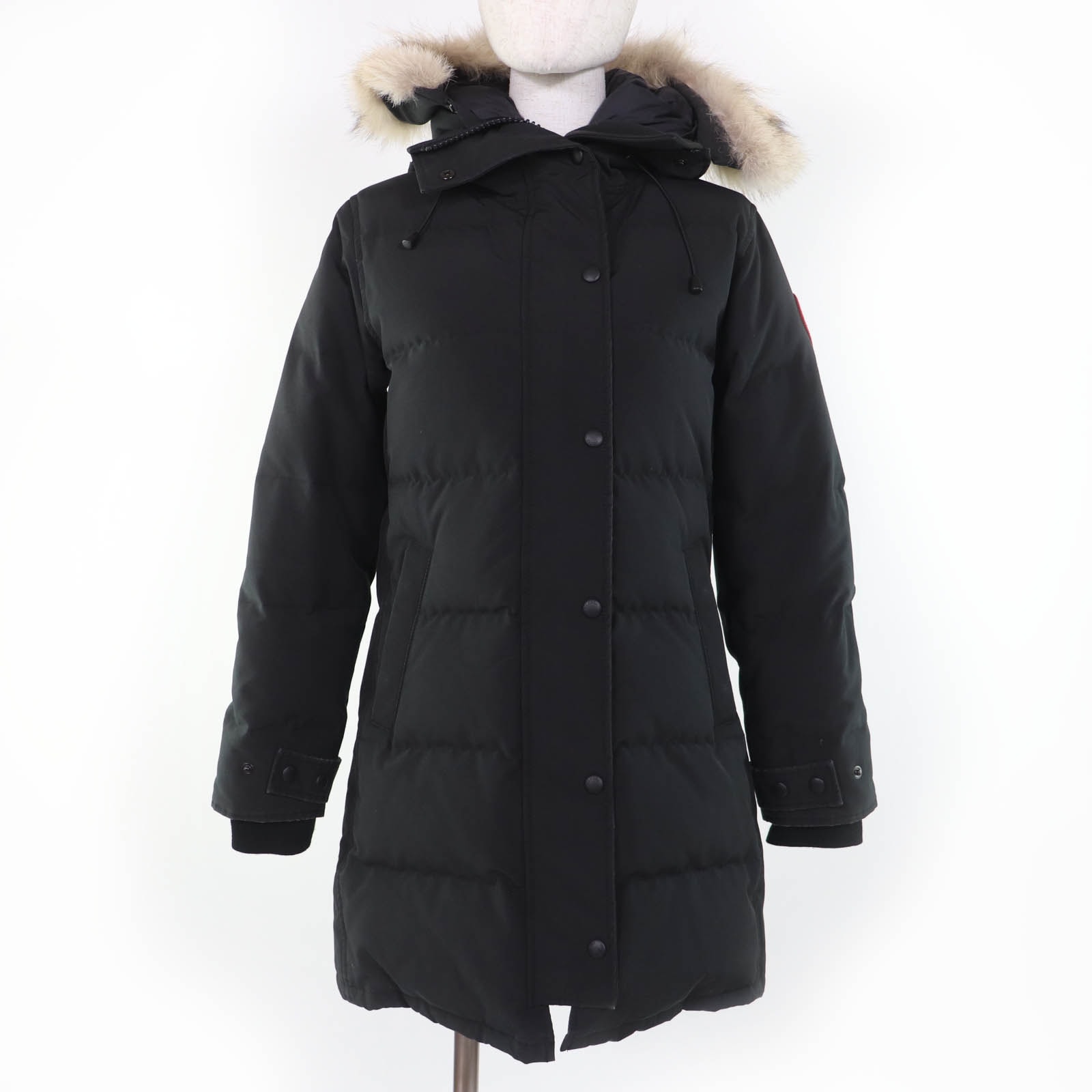 良品 カナダグース ダウンコート SHELBURNE PARKA ブラック S