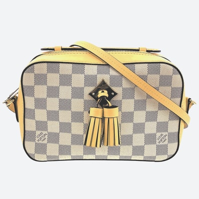 【値下げ】LOUIS VUITTON ルイ・ヴィトン サントンジュ ショルダーバッグ N40154 ダミエキャンバス イエロー レディース【中古】