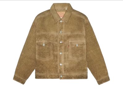 Stussy x LEVI'S Dyed Jacquard Trucker Jacket "Brown"
