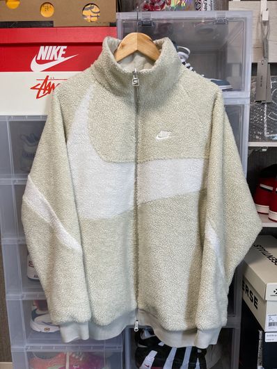 Nike Big Swoosh Boa Jacket "Light Bone/Sail"