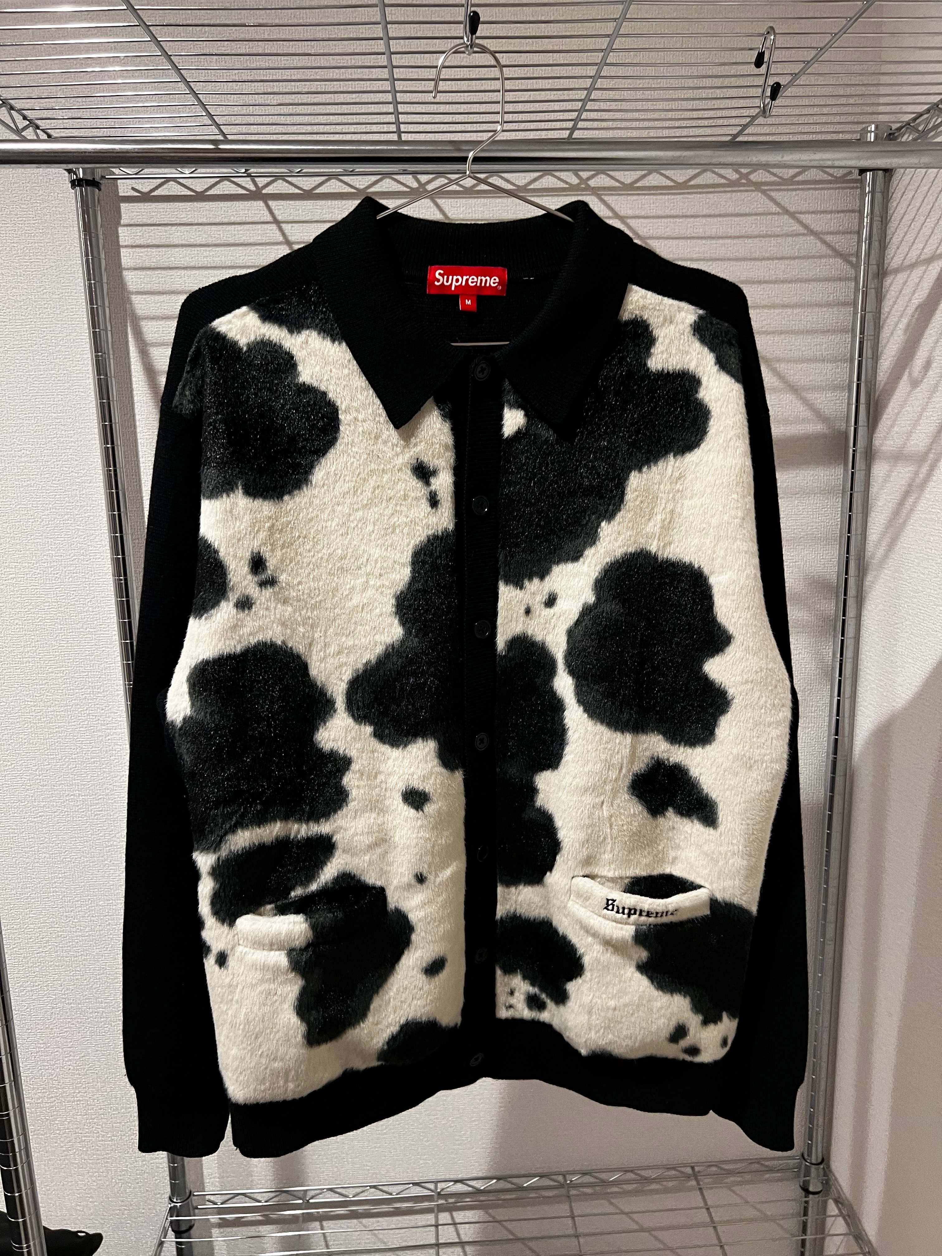 Supreme Cow Print Cardigan "Black"