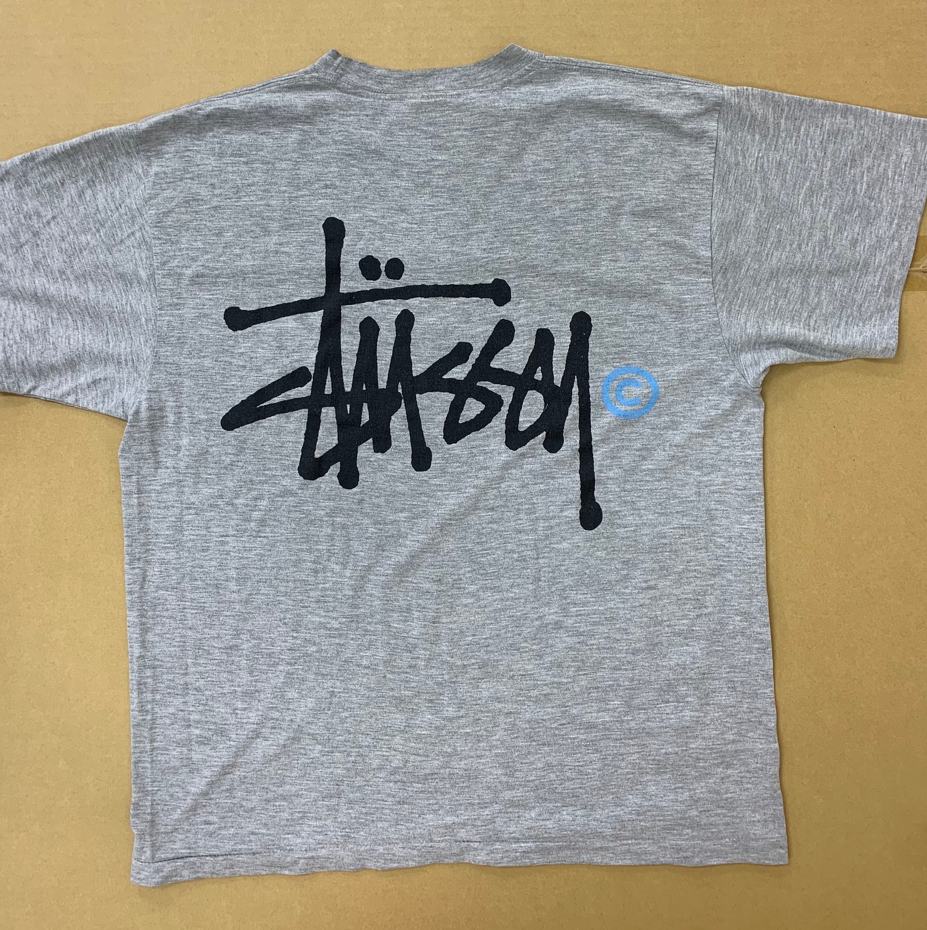 stussy tee tシャツ old 90s 白タグ ストックロゴ