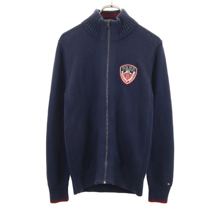 TOMMY HILFIGER 長袖 コットン ニットジャケット