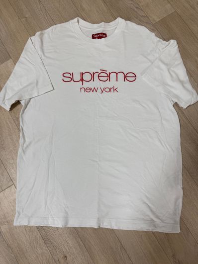 Supreme Classic Logo S/S Top "White"