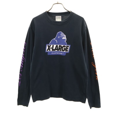 XLARGE エクストララージ 長袖 Tシャツ M ブラック ロンT