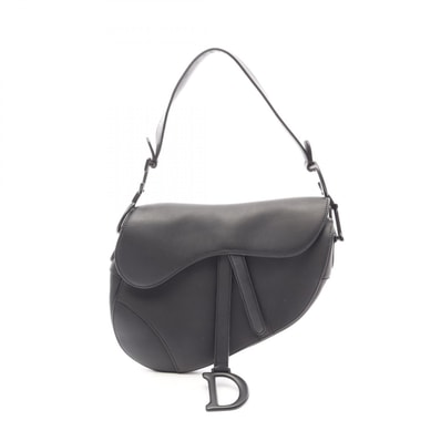 ディオール Dior サドルバッグ ハンドバッグ バッグ レザー レディース ブラック系 【中古】