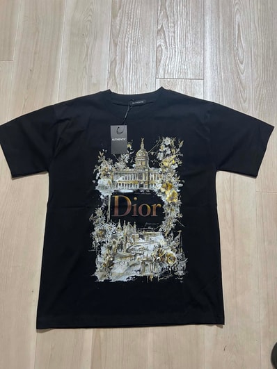 Tシャツ ブラックFREE SIZE・Vintage Dior・新品、未使用
