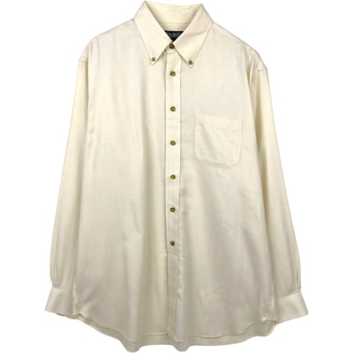 古着 ブルックスブラザーズ Brooks Brothers Country Club ヘリンボーン 長袖 ボタンダウンチェックシャツ メンズL相当/eaa666456