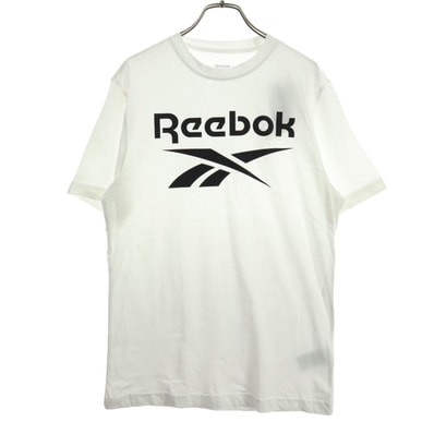 Reebok リーボック 半袖 ロゴプリント Tシャツ L ホワイト