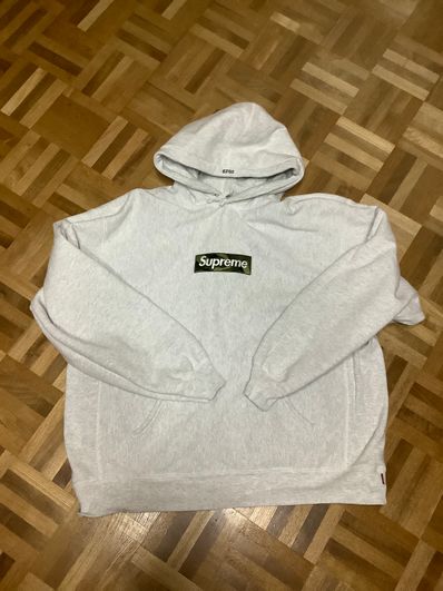 Supreme Box Logo Hooded Sweatshirt "Ash Grey" (23FW)